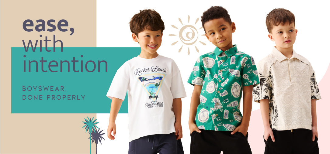 Ease, with intention — boyswear, done properly