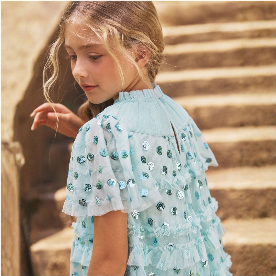 Bea Mesh Frill Dress