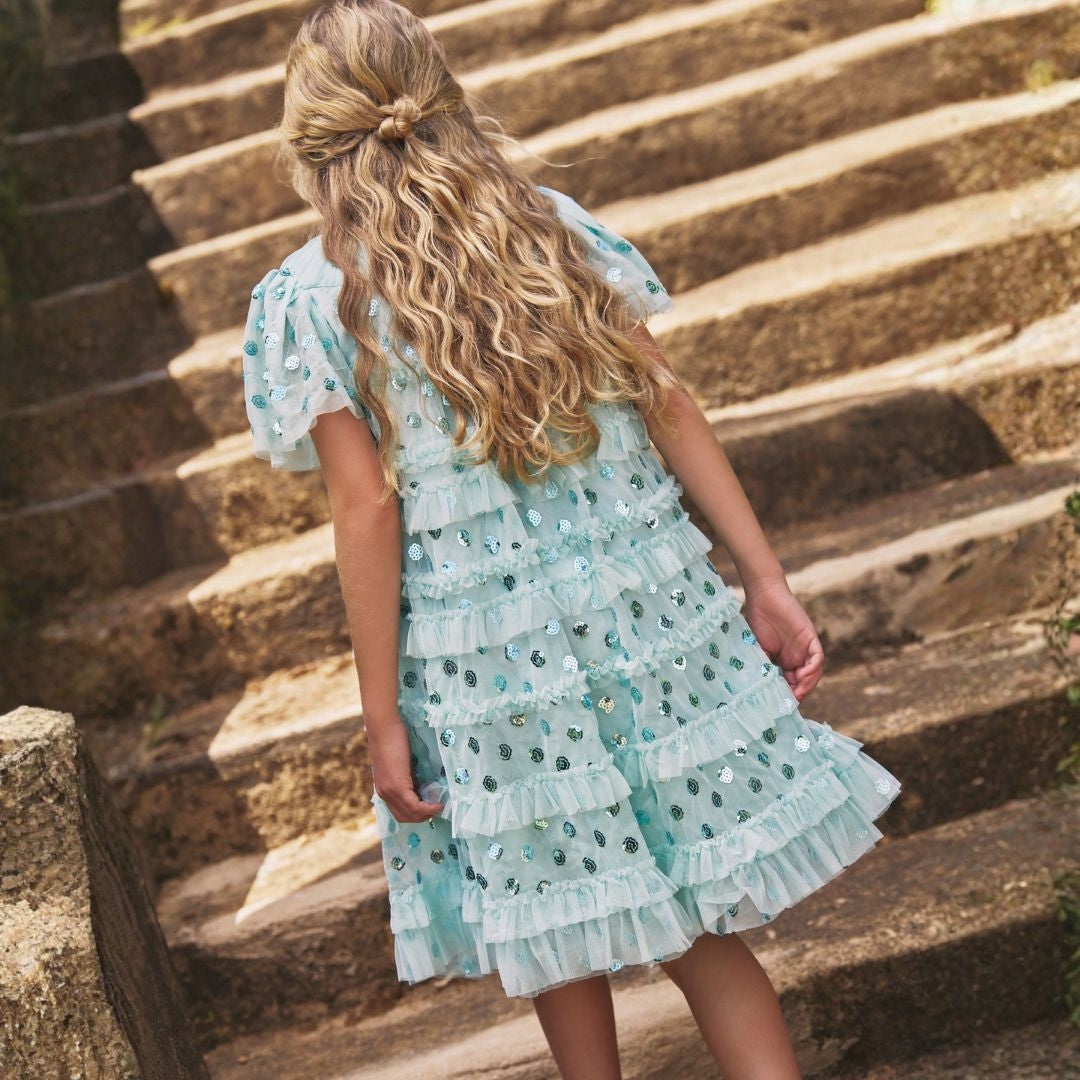 Bea Mesh Frill Dress