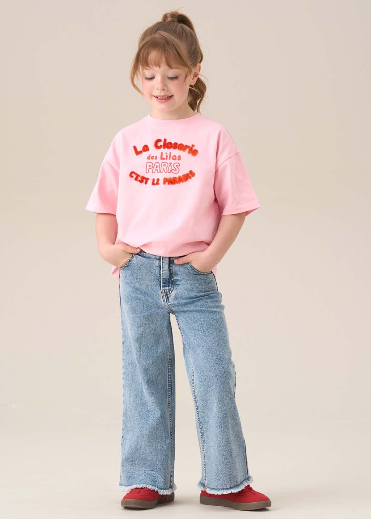 girl wide leg jeans
