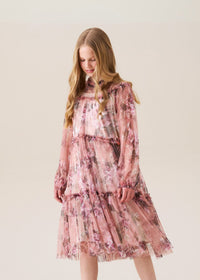 Eleanor Rose Floral Mesh Dress