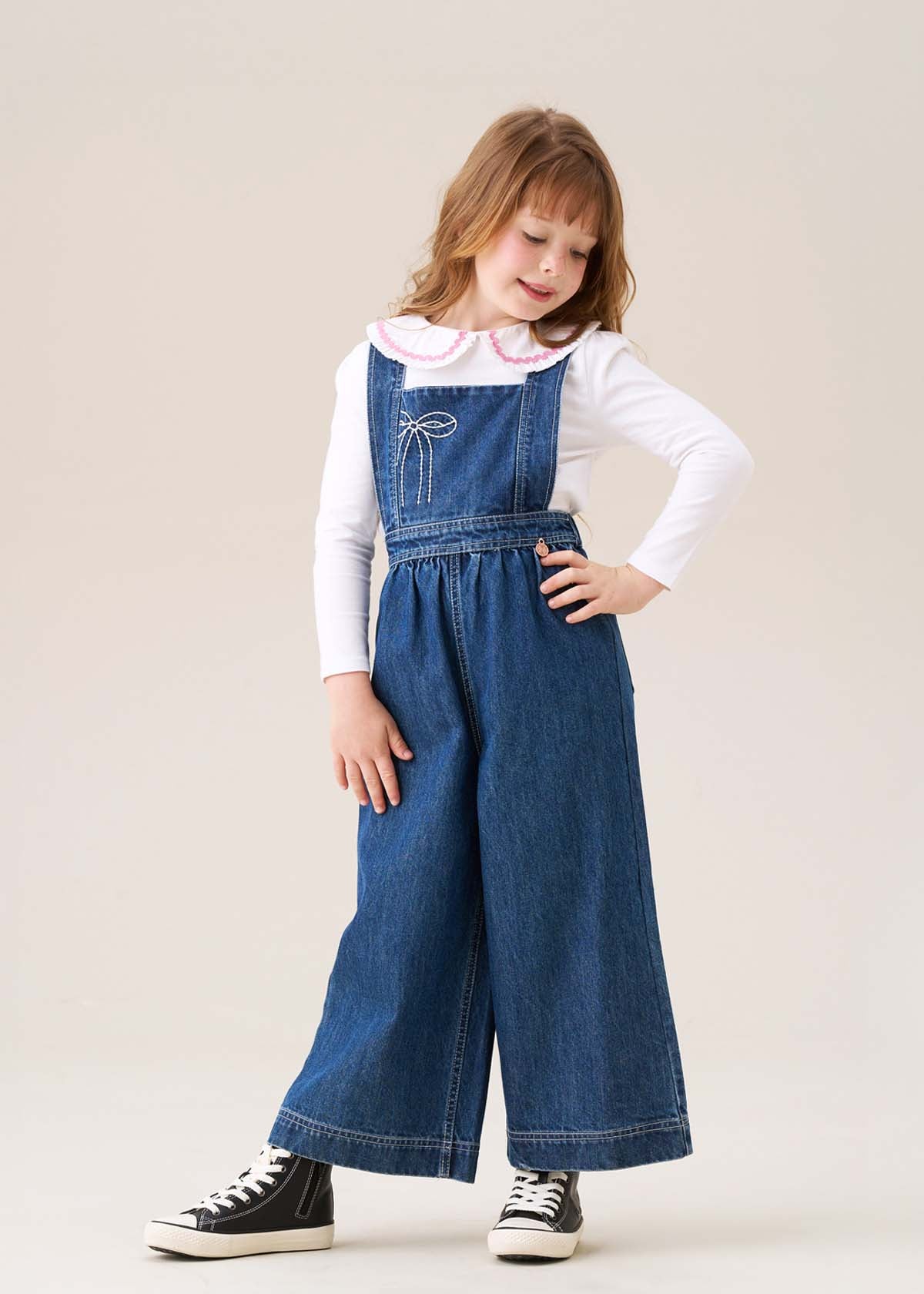 denim dungarees for girl