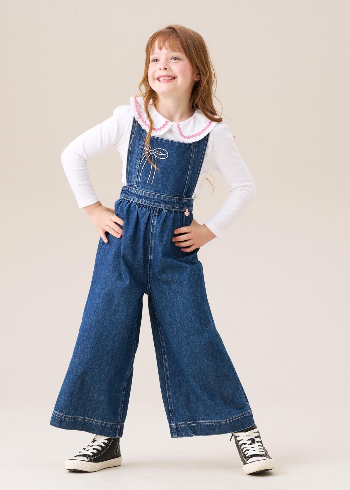 Girls Denim Dungaree