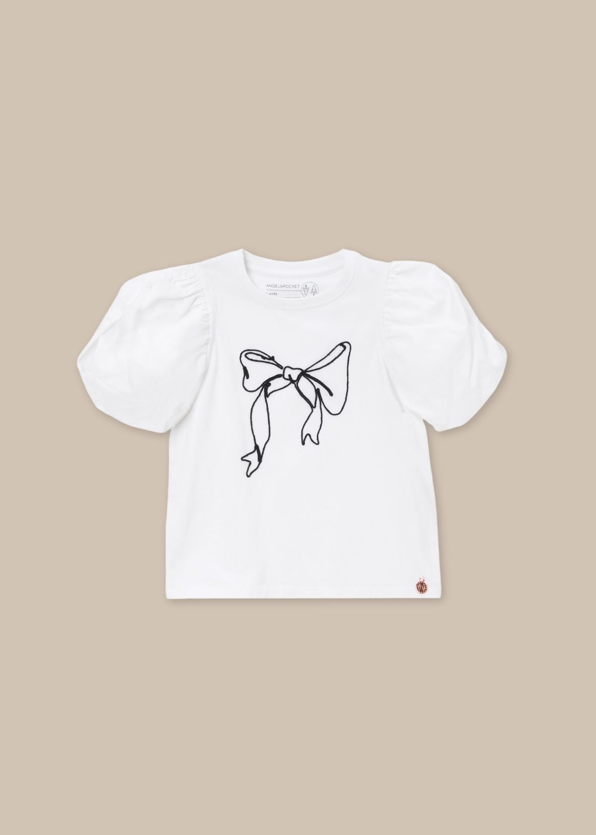 Aofie White Bow Tee