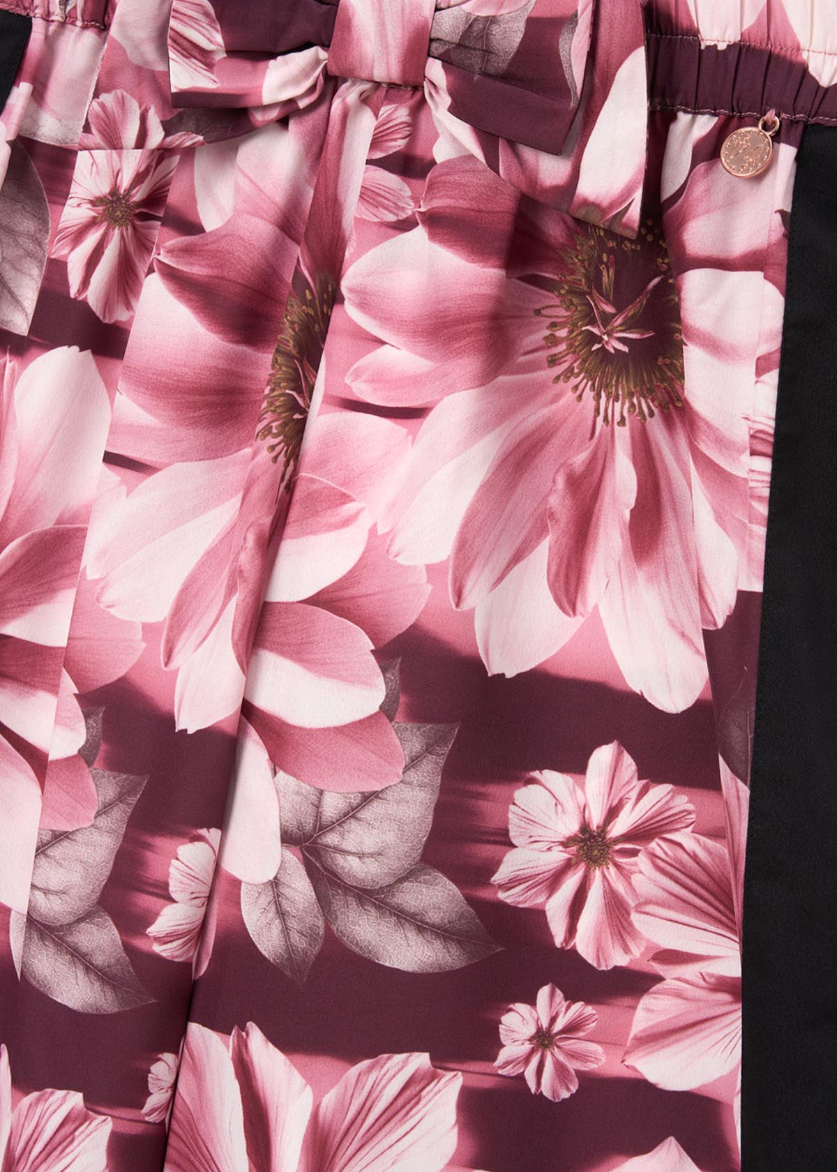 Online Girls Side Stripe Floral Trousers
