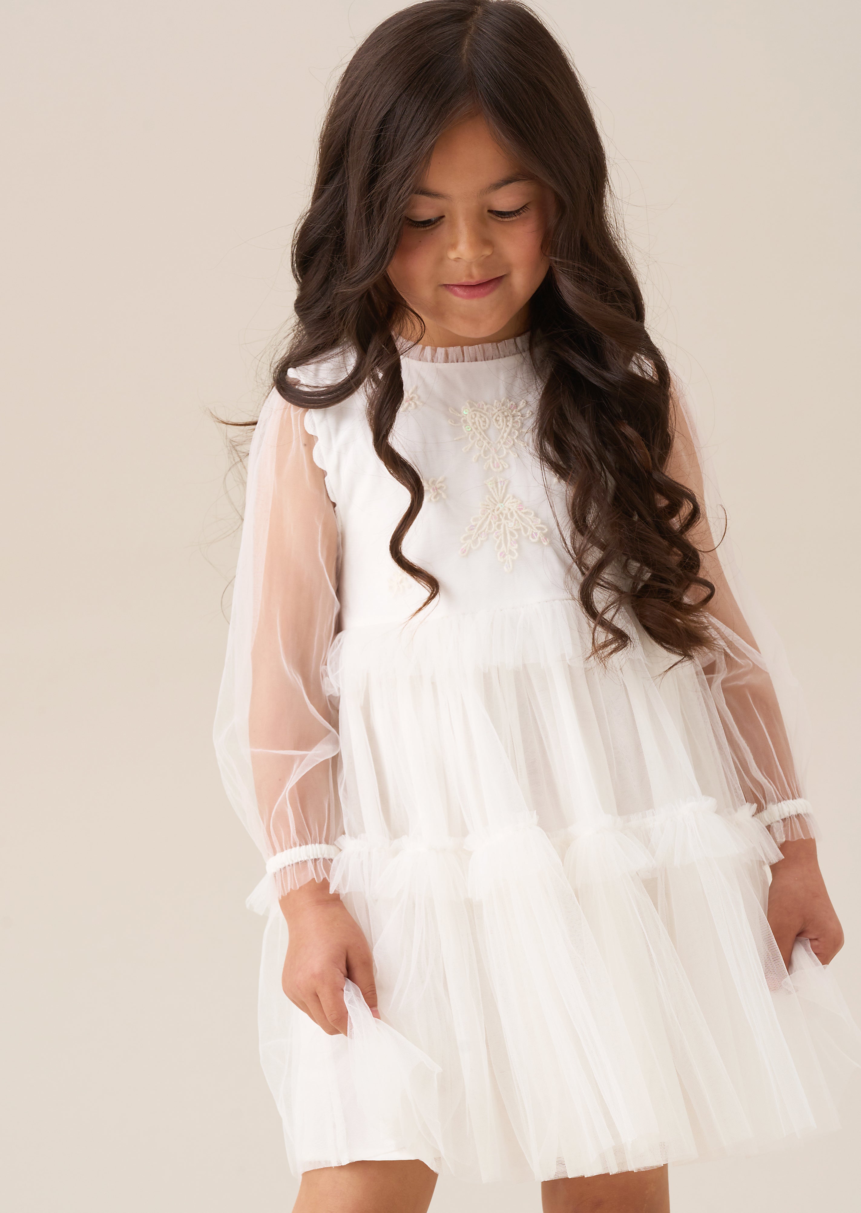 maxi girls embroidered boho dress