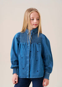 Myla Embroidered Denim Shirt