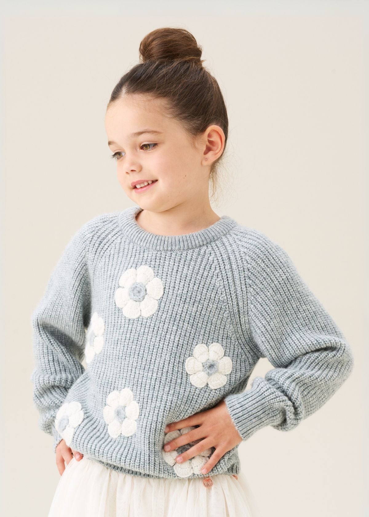 Rumi Embellished Flower Jumper