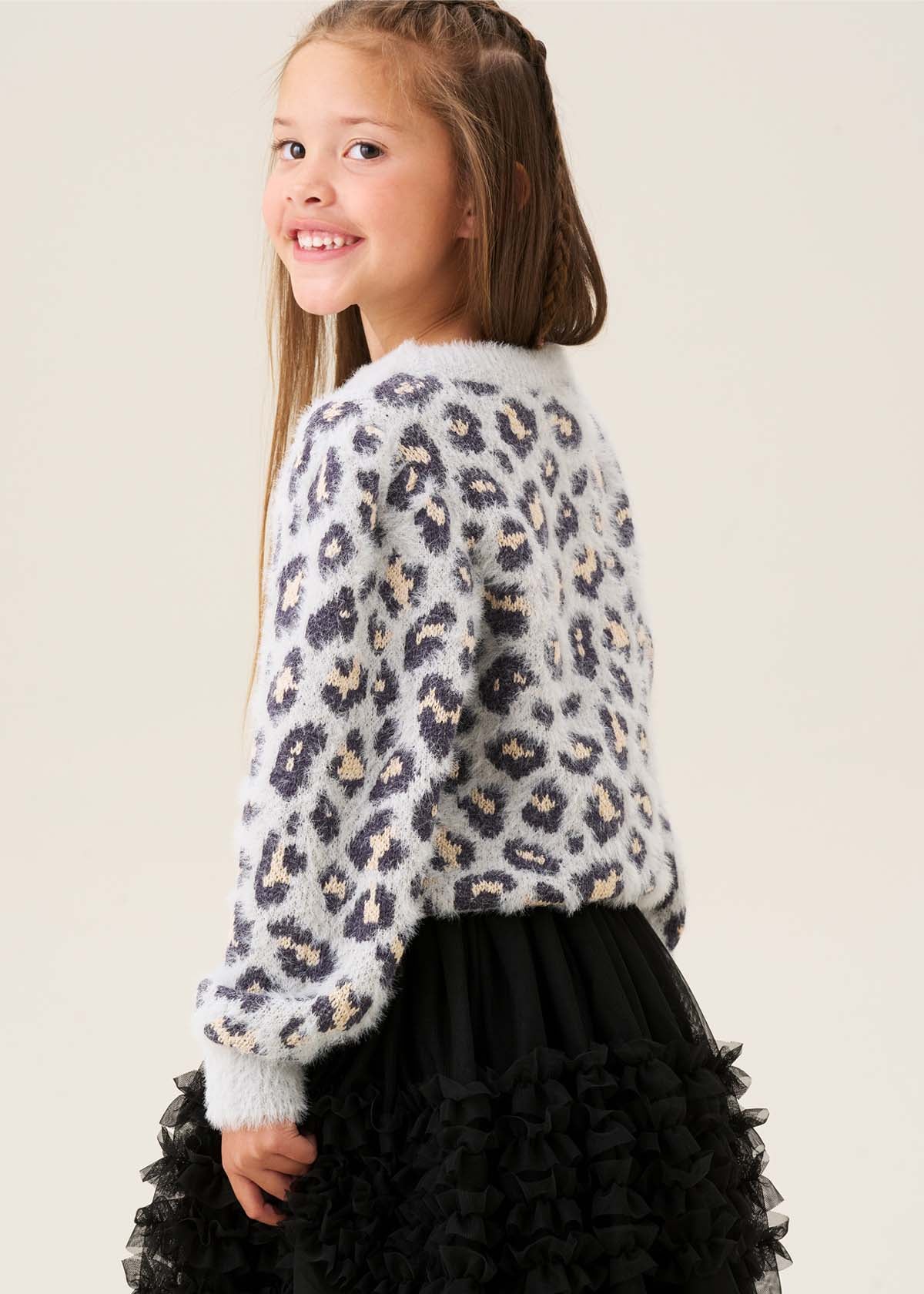Ginny Leopard Eyelash Jumper