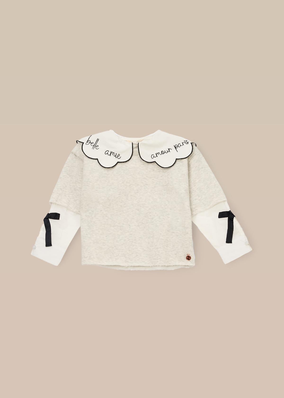 Haddie Mock Layered Shirt & Sweatshirt