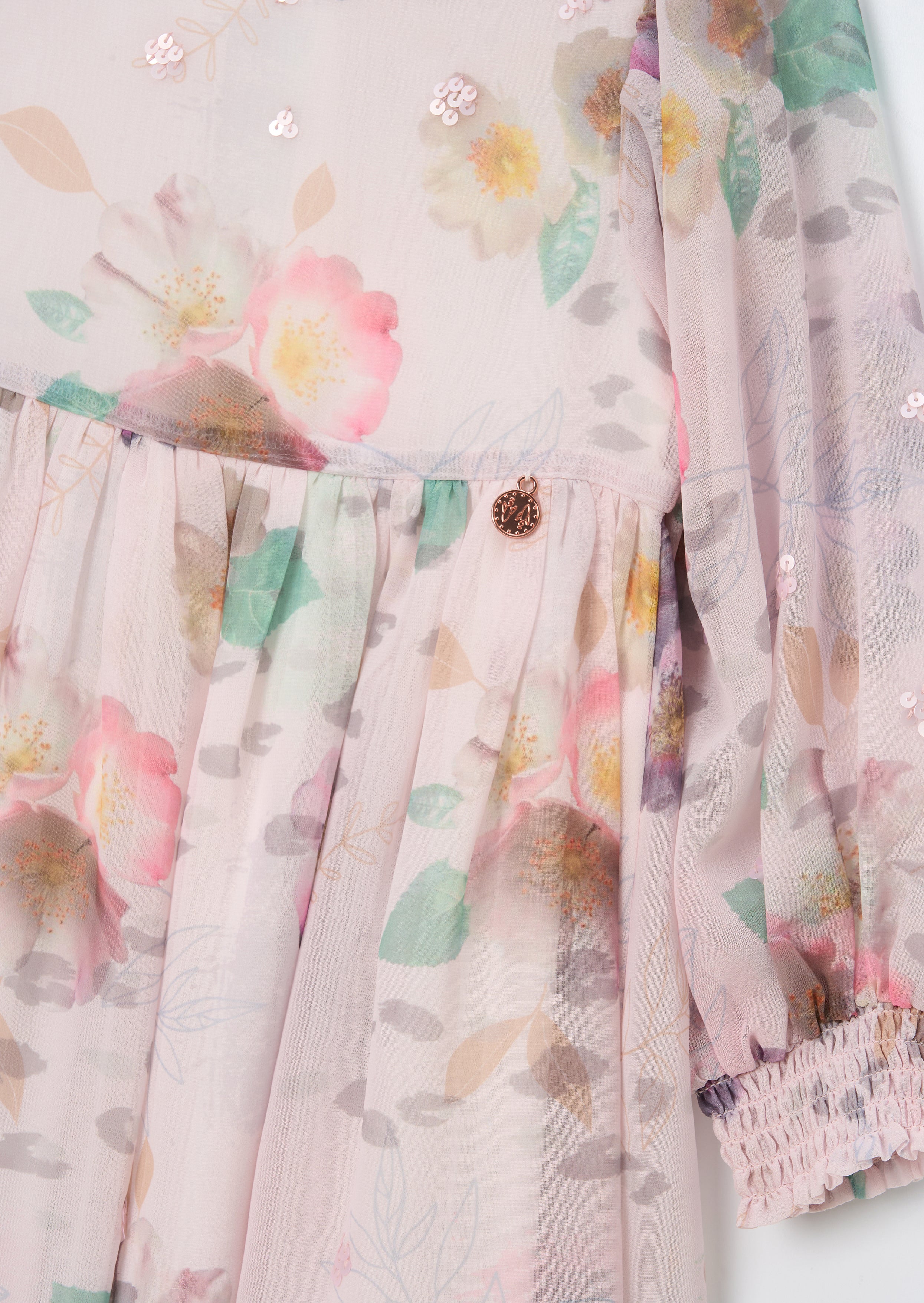 Online Girls Floral Boho Print Dress