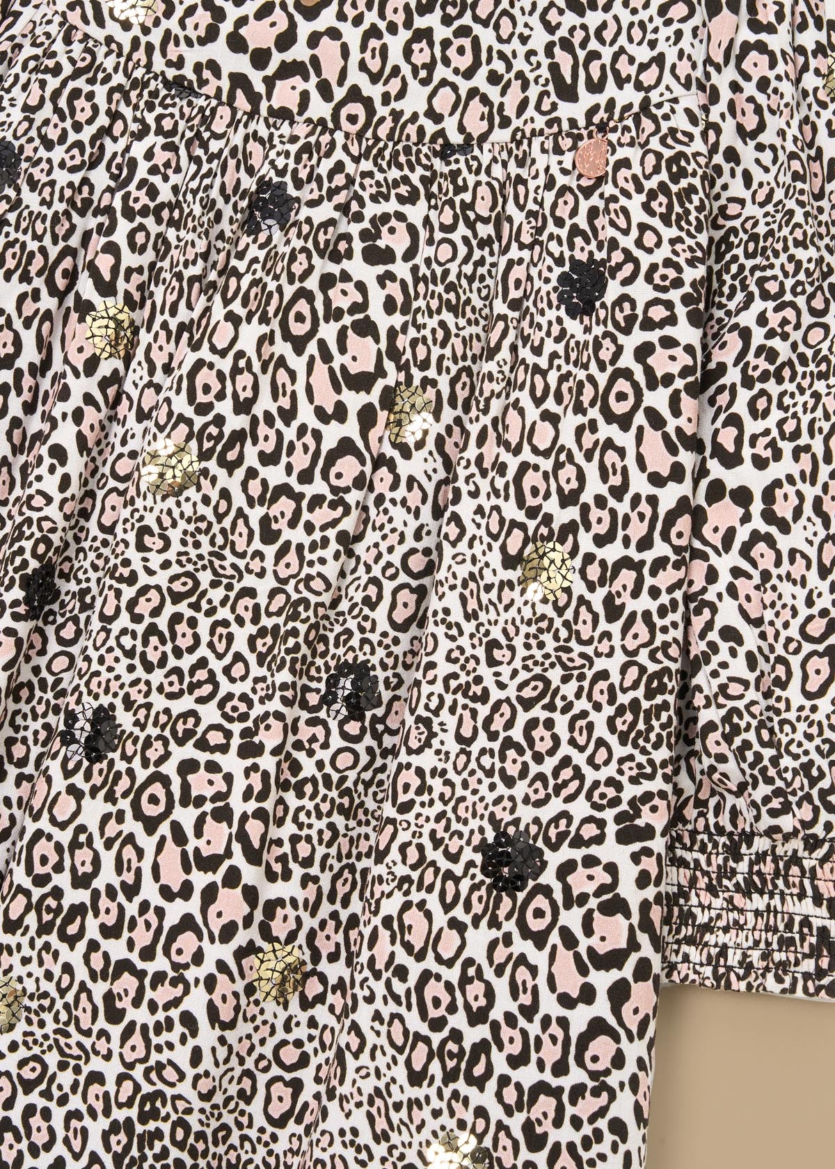 outfit leopard sequin embellished dress