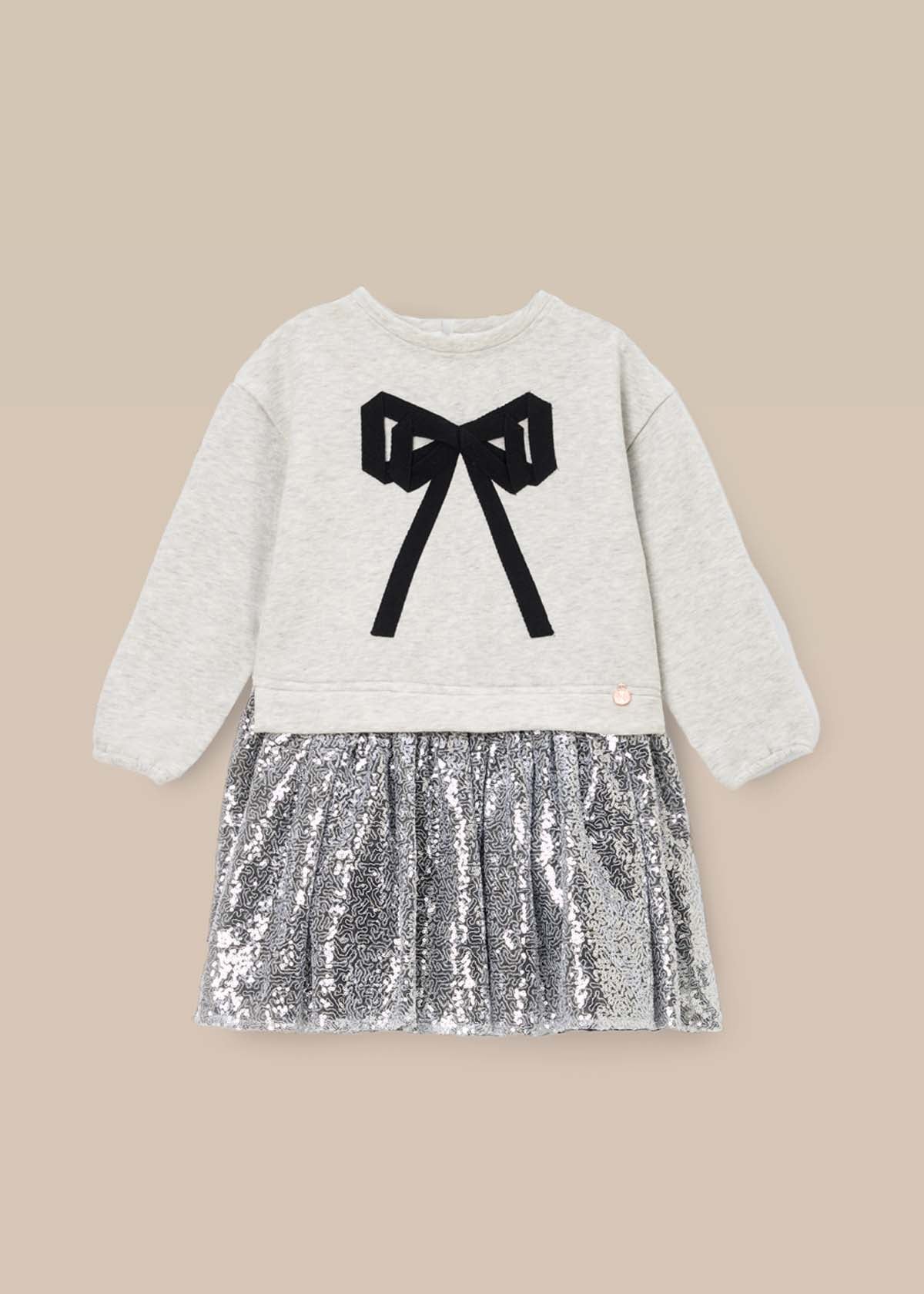 Ella Sequin Skirt Sweat Dress