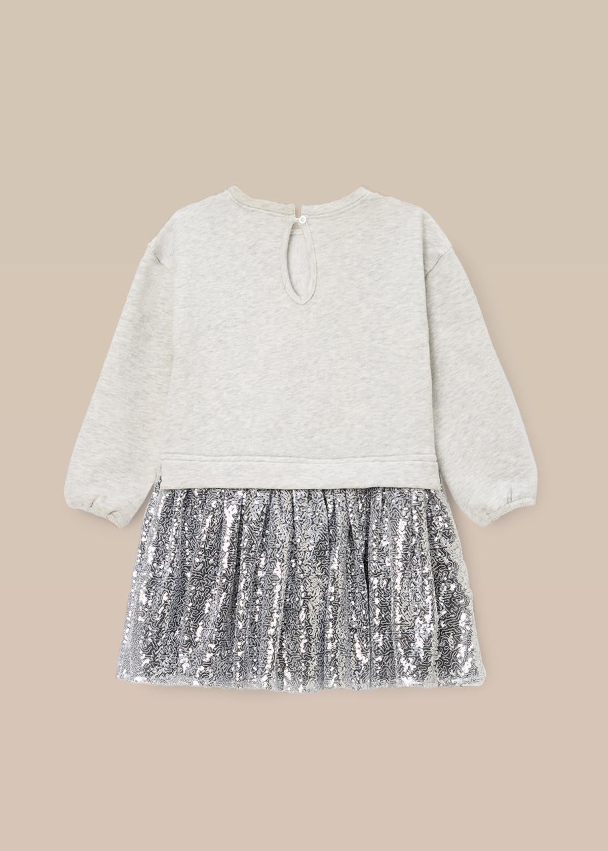 Ella Sequin Skirt Sweat Dress