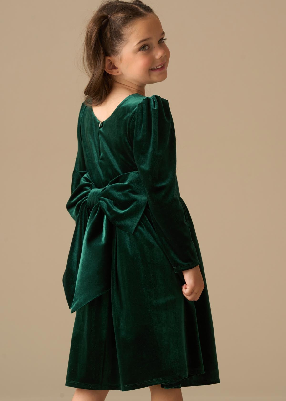 Grace Velvet Bow Back Dress