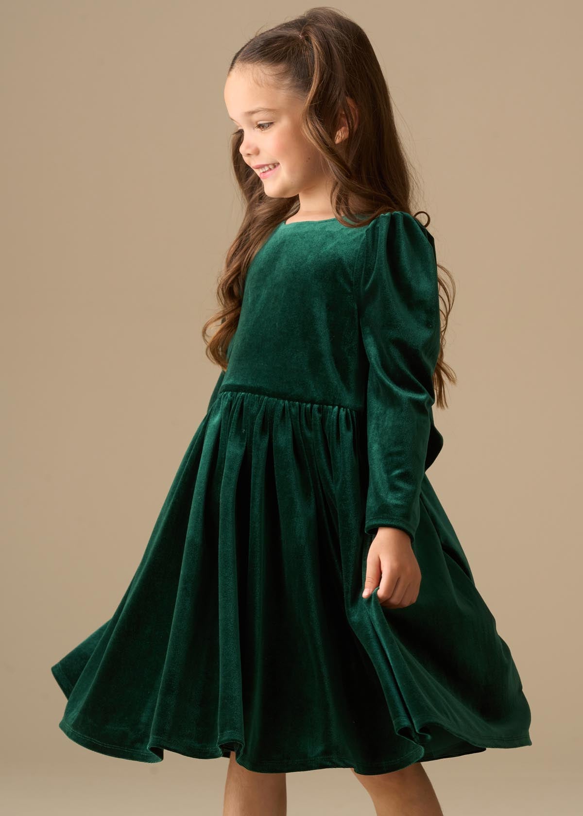 Grace Velvet Bow Back Dress