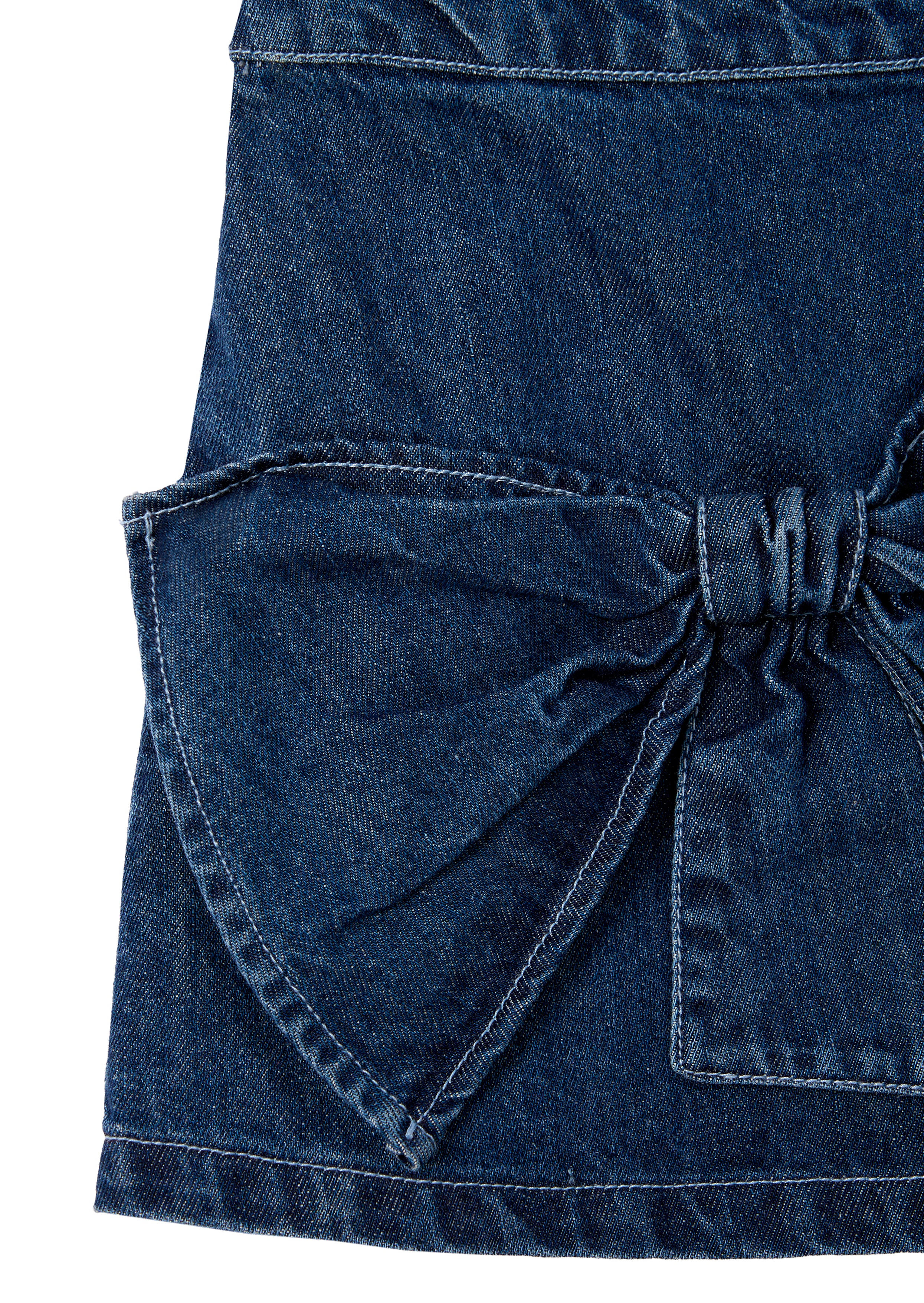 Girls Solid Blue Skirt
