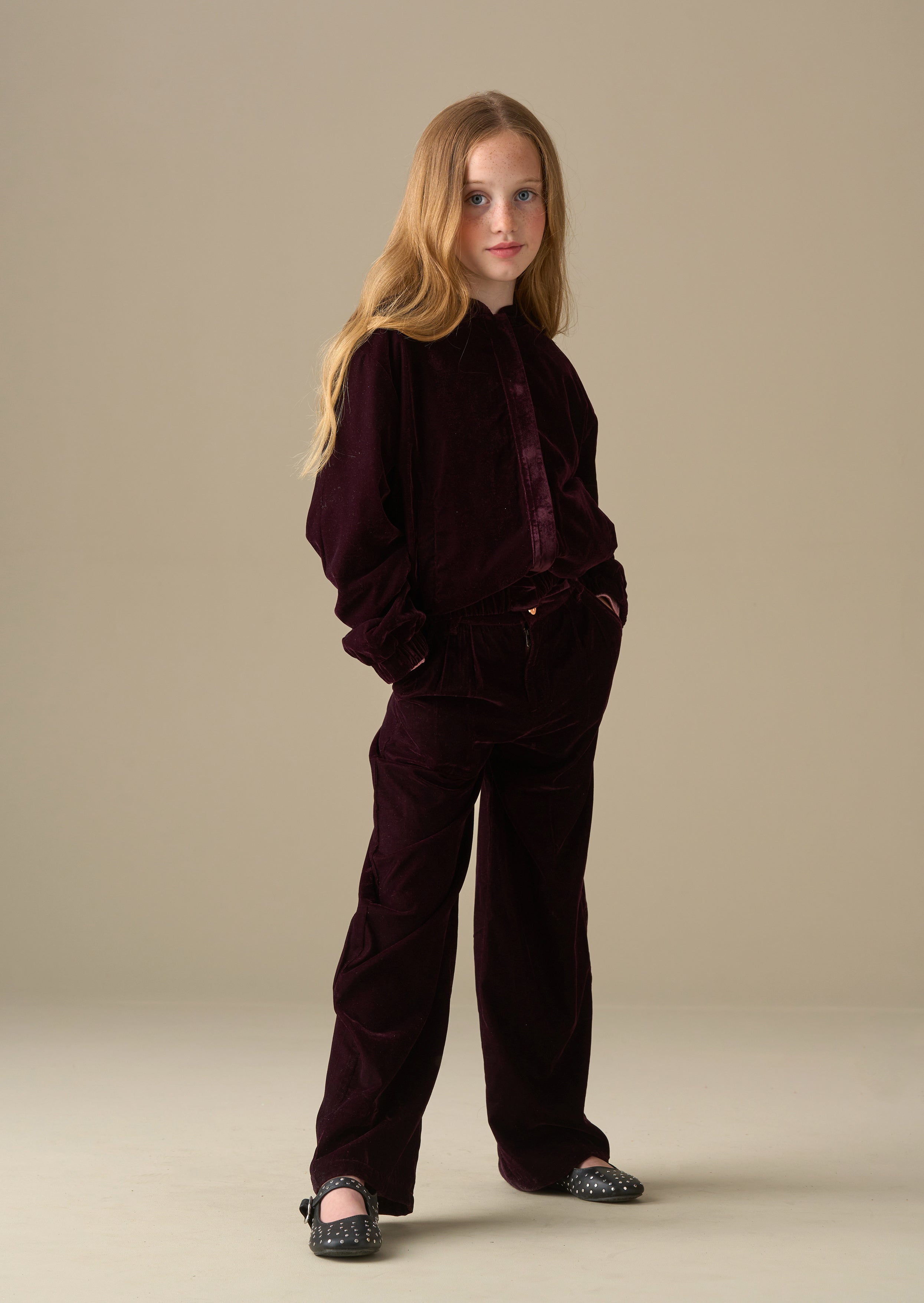 winter girls velvet bomber jacket