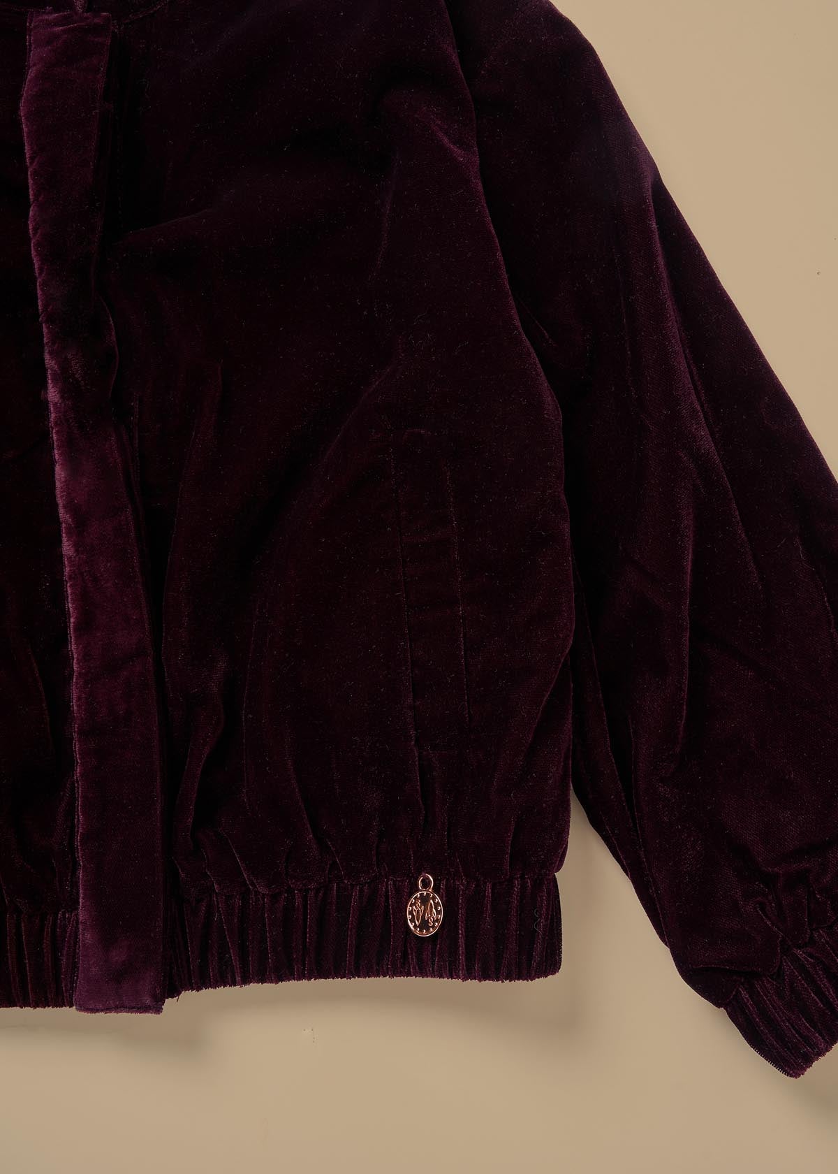 online girl velvet bomber jacket