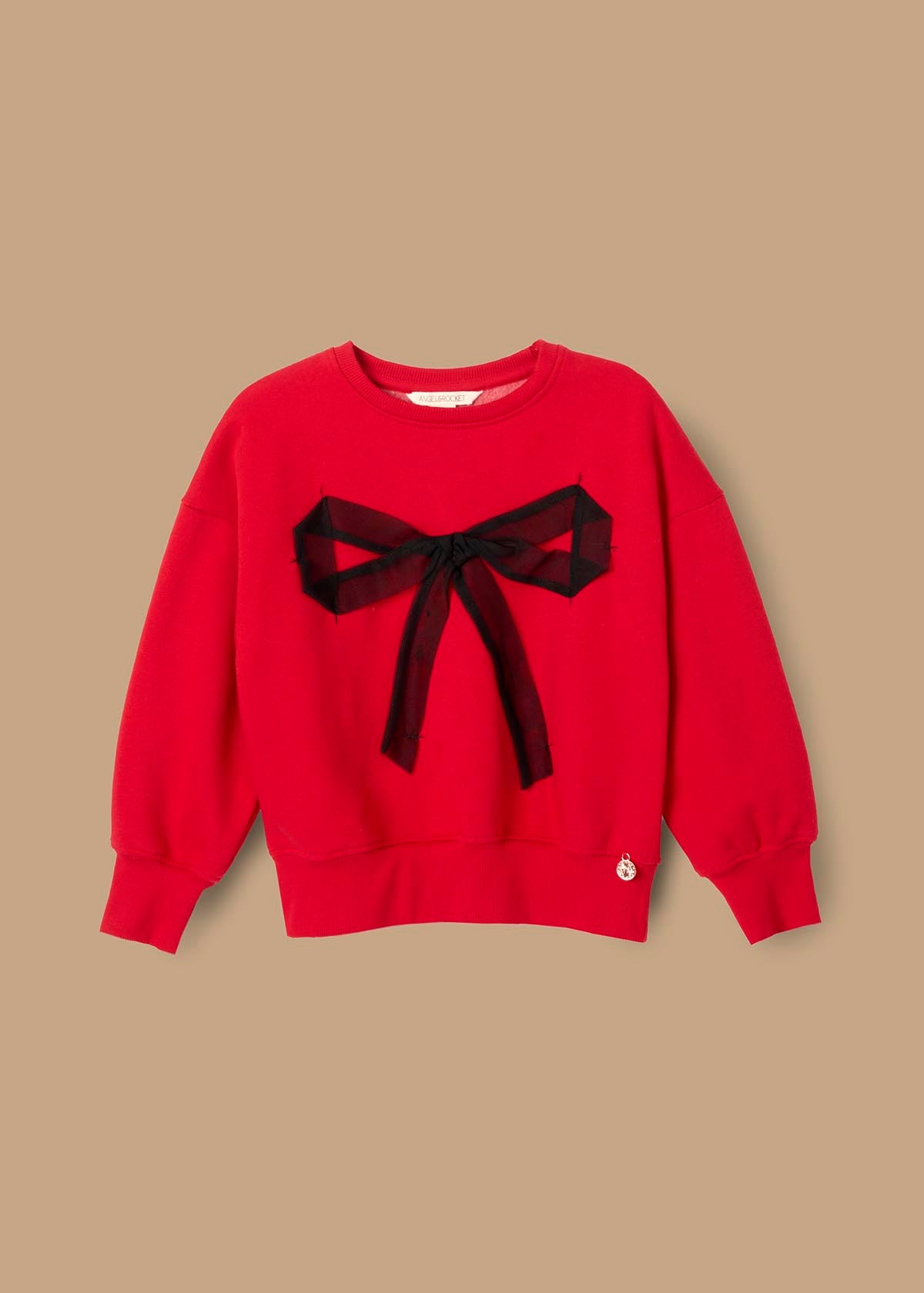 Freya Mesh Bow Sweat - Red