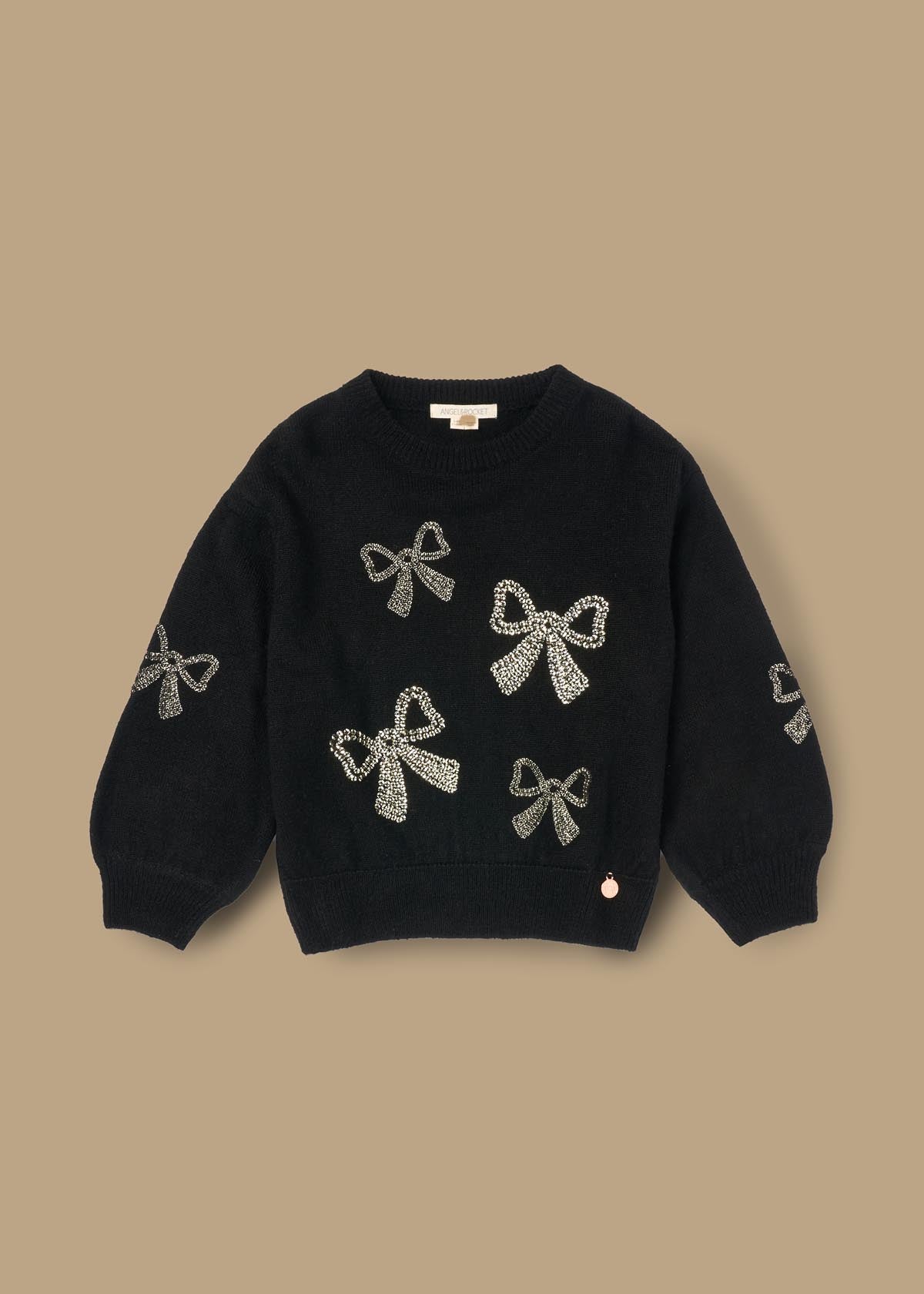Anna Sequin Bow Jumper
