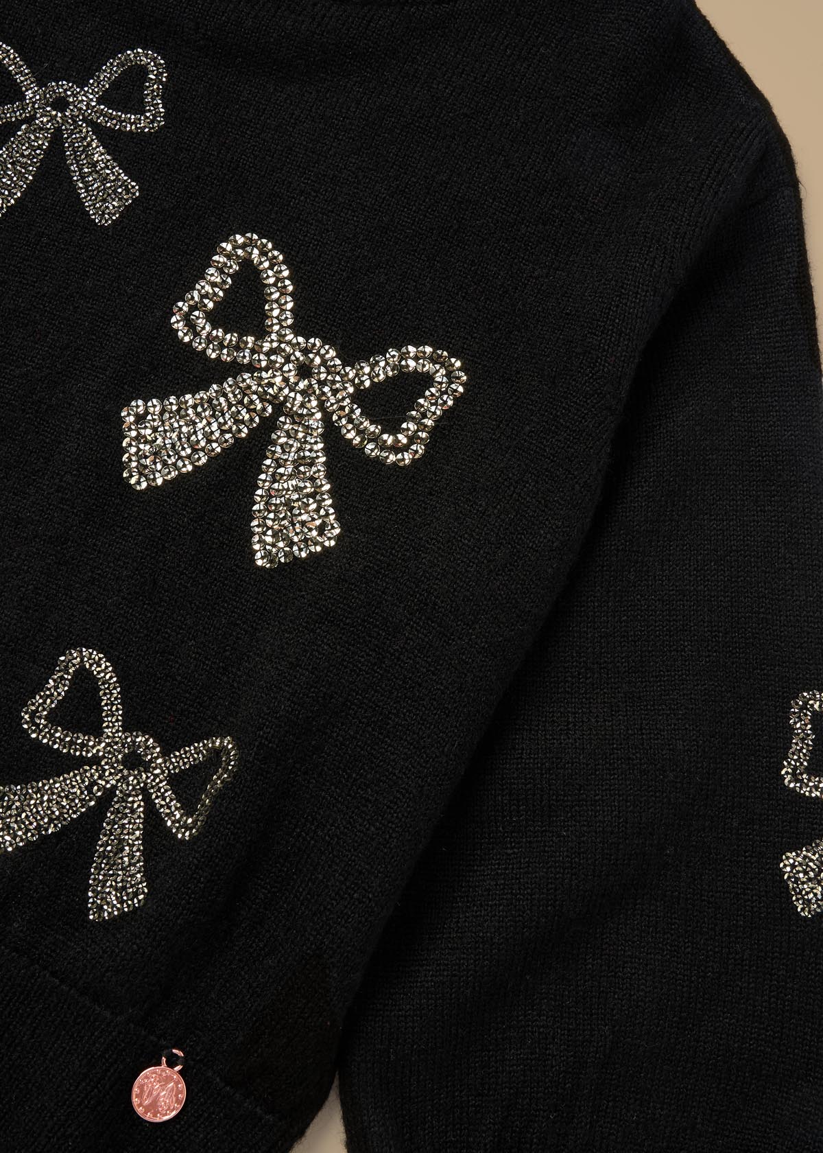 Anna Sequin Bow Jumper