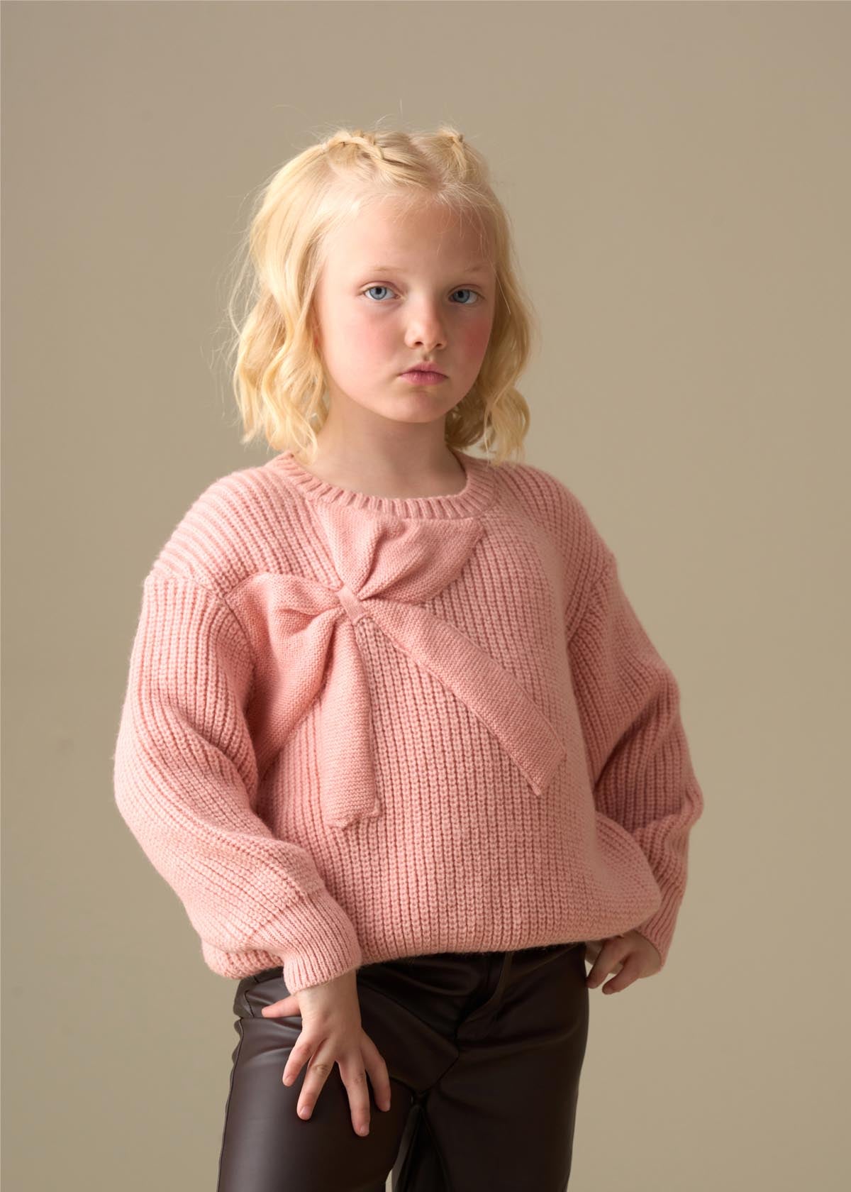 bow Knitted Bow Jumper