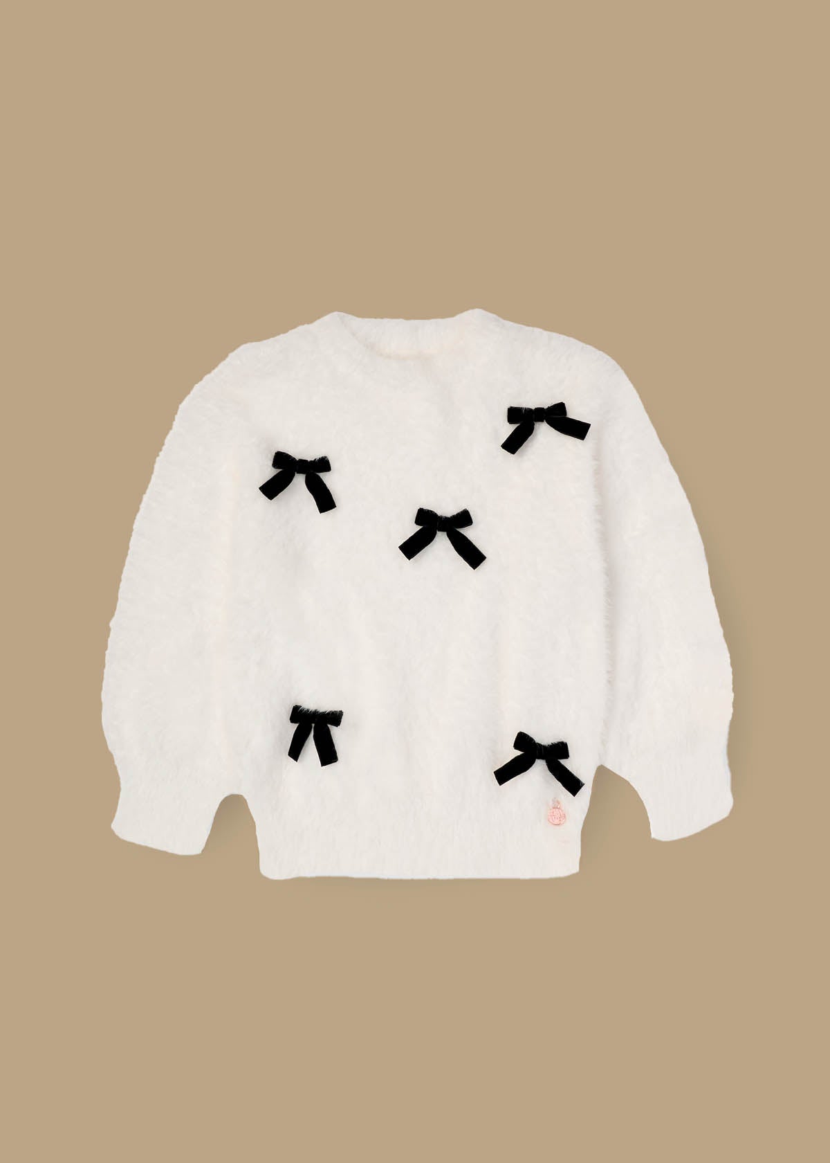 Mia Velvet Bow Eyelash Jumper