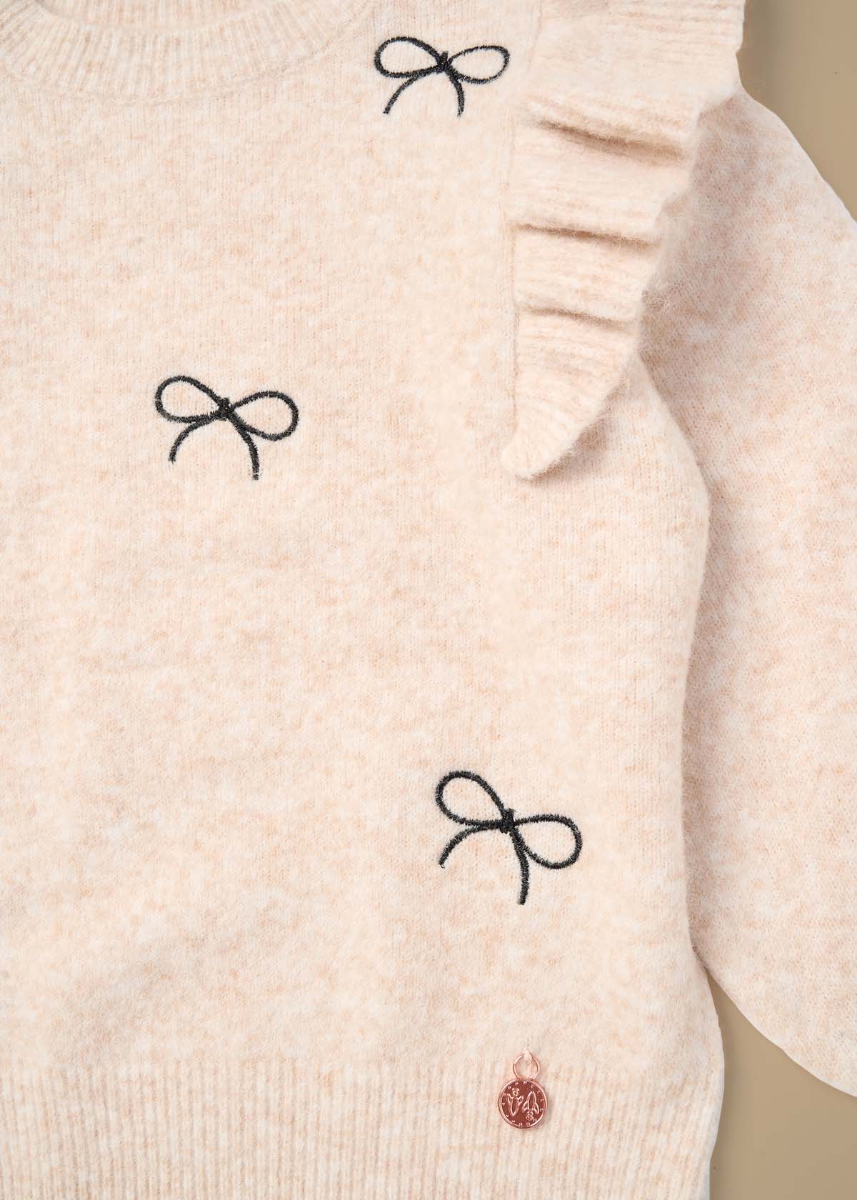 buy girl diamonte ruffle jumper