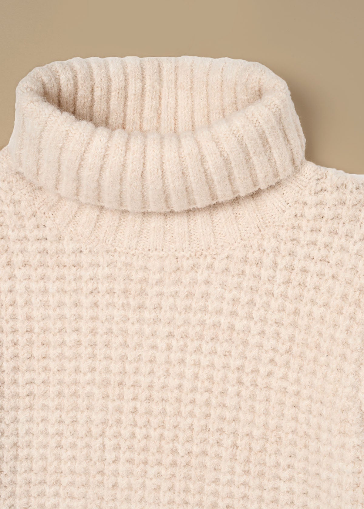 online girl chunky rollneck jumper
