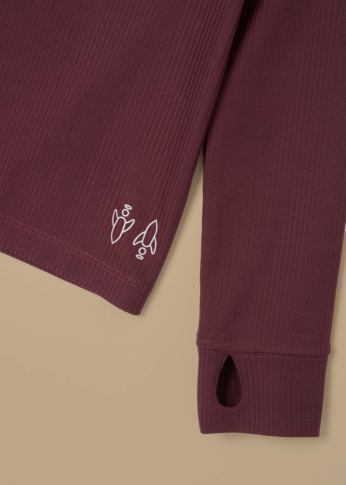 online girl ultimate active ls top burgundy