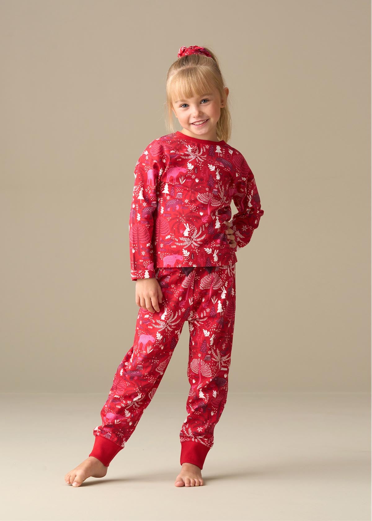 Girl Scandi Print PJs