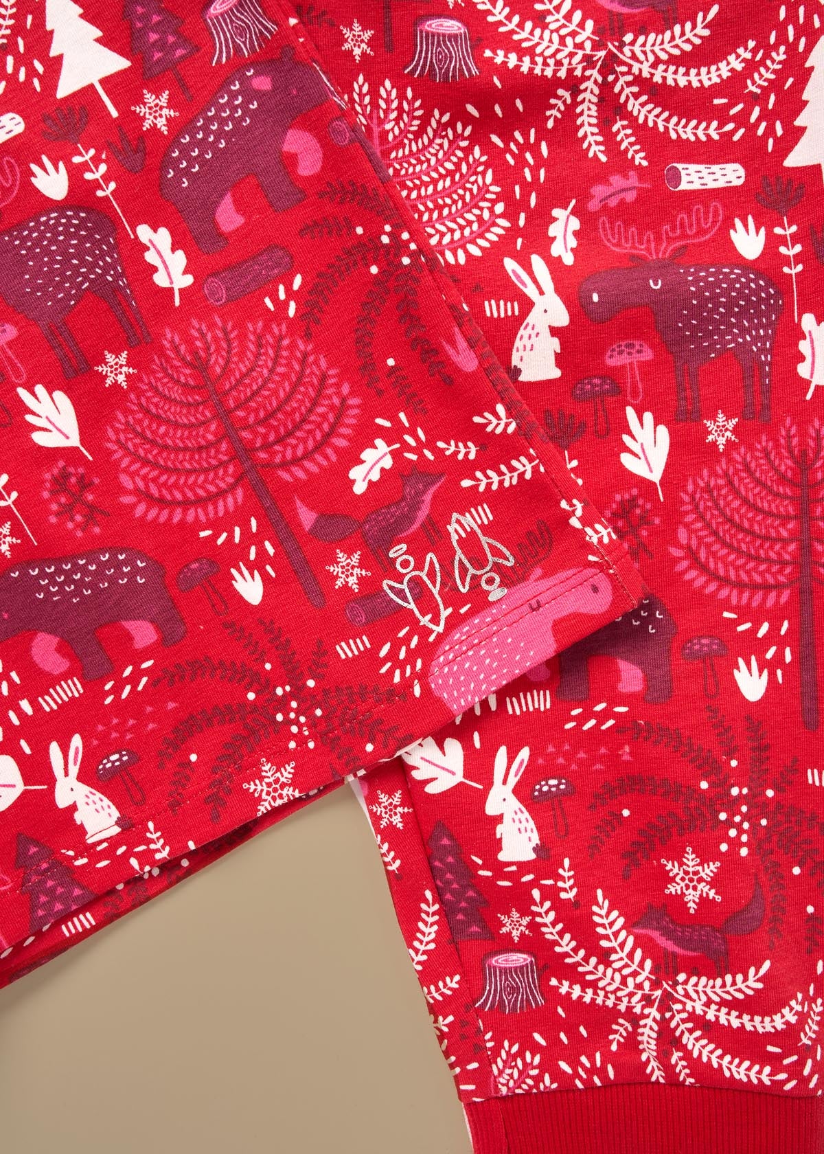 Outfit girls scandi print pjs