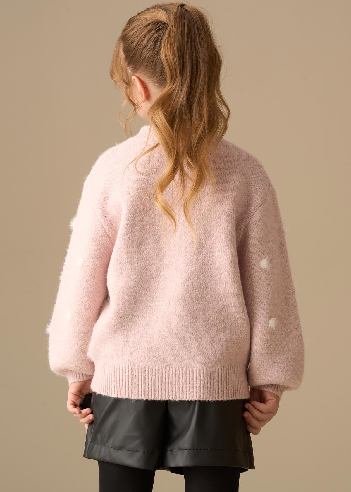 Izzy Polar Bear Jumper Pink
