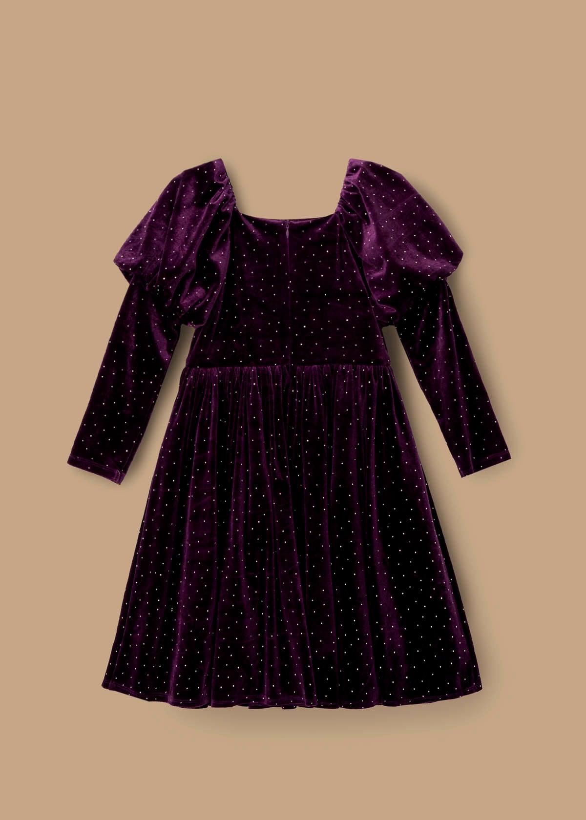 Violet Velvet Dress