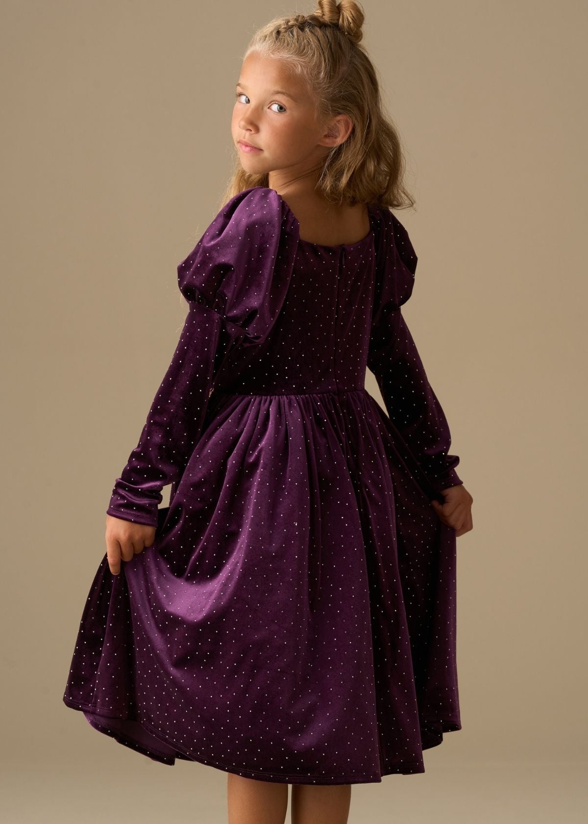 Violet Velvet Dress