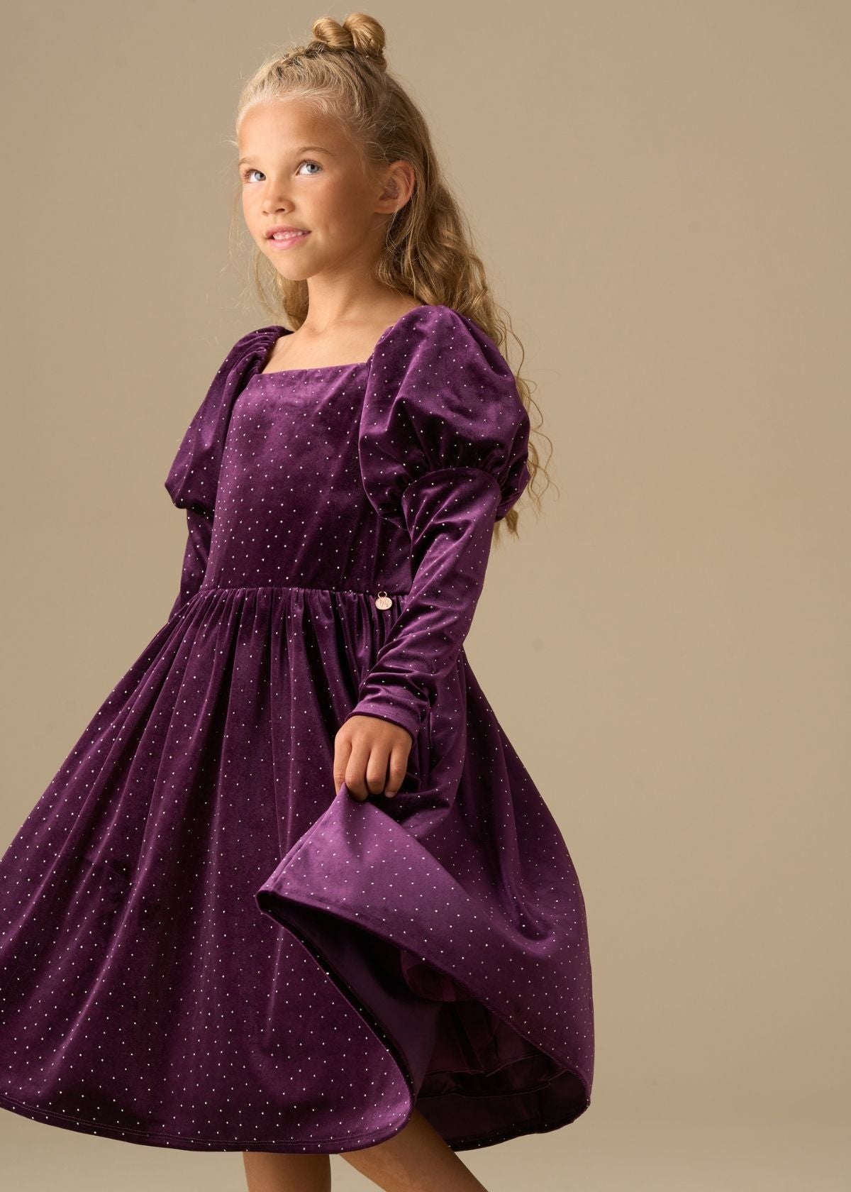 Violet Velvet Dress