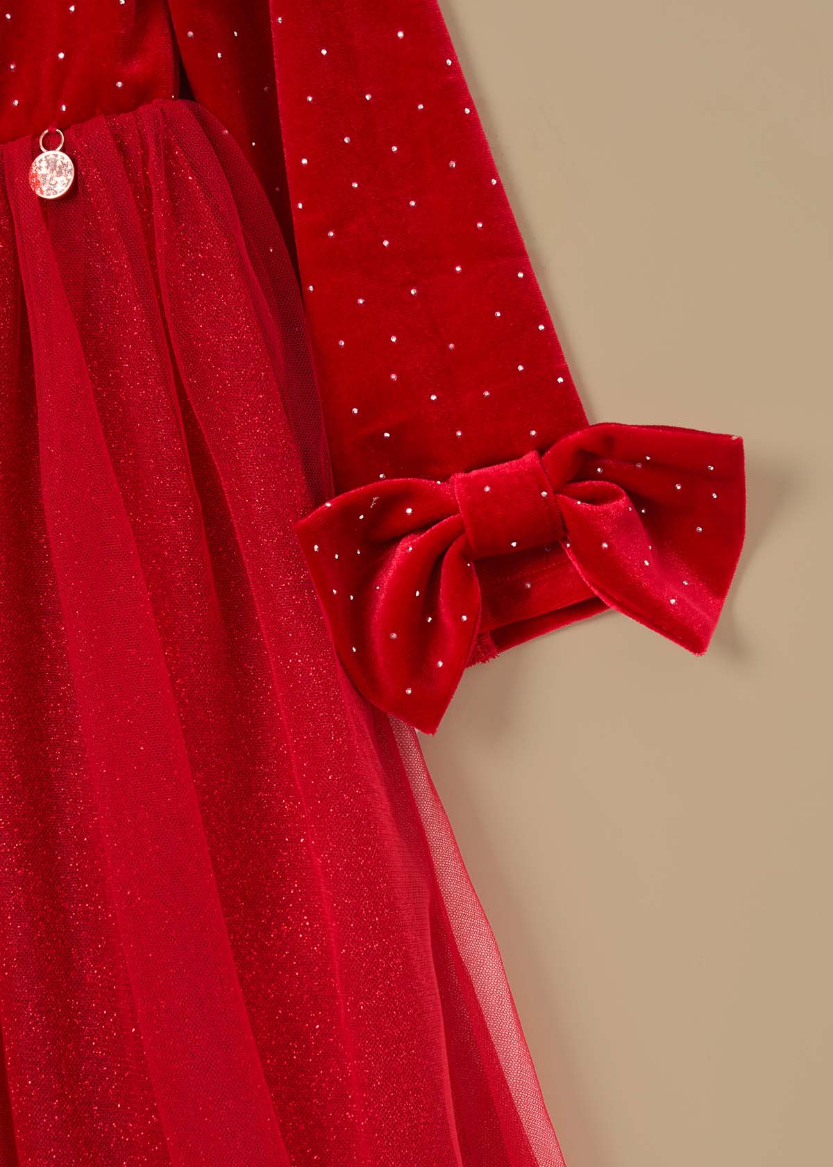 casual girl velvet tulle dress