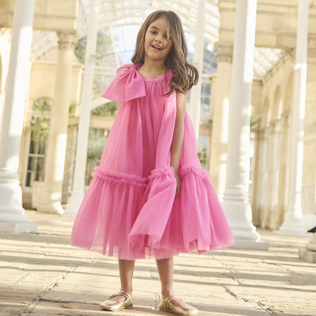 Talullah Bow Shoulder Tulle Dress