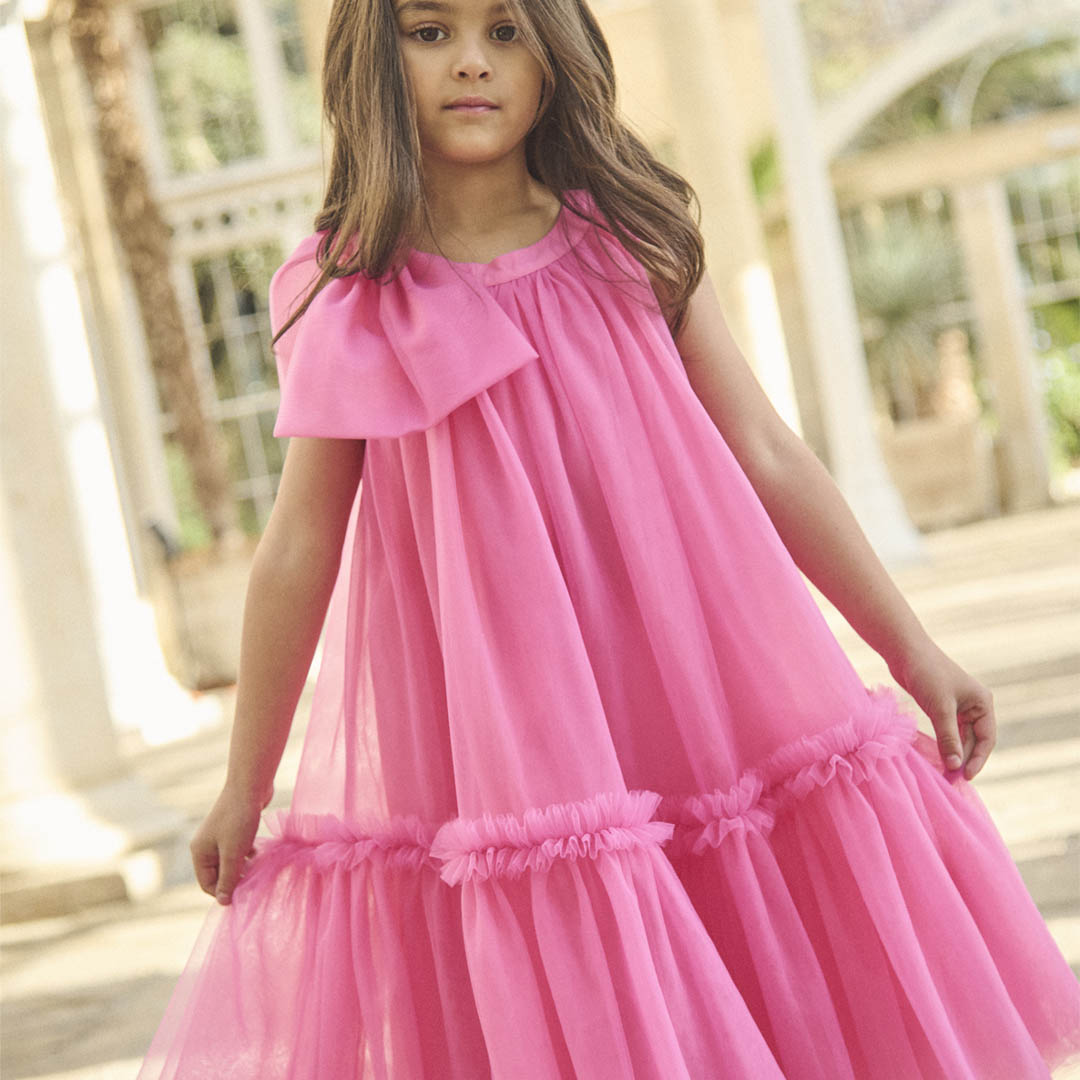Talullah Bow Shoulder Tulle Dress