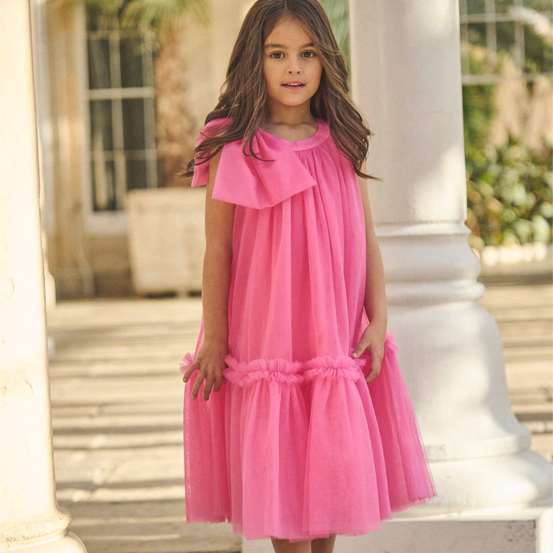 Talullah Bow Shoulder Tulle Dress