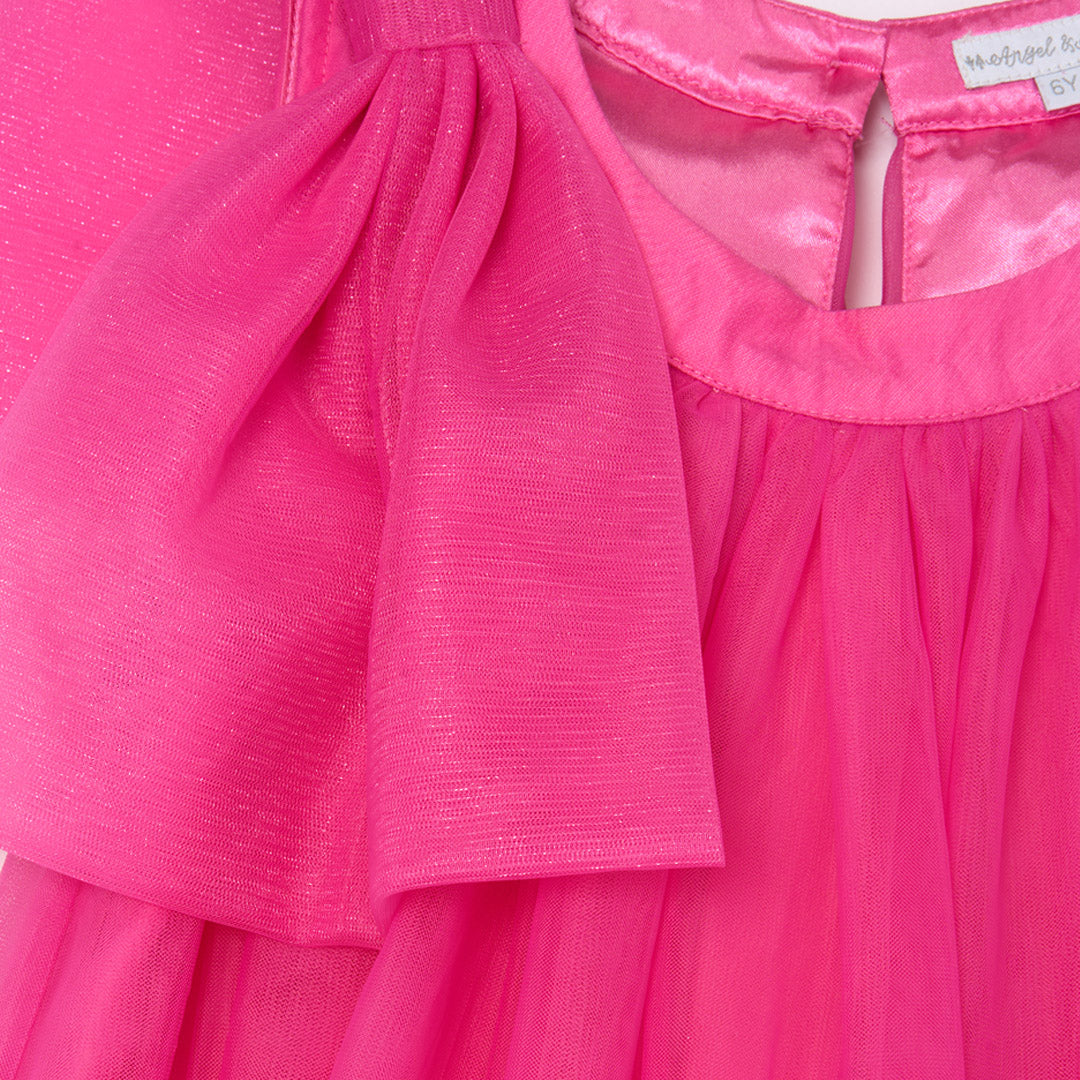 Talullah Bow Shoulder Tulle Dress