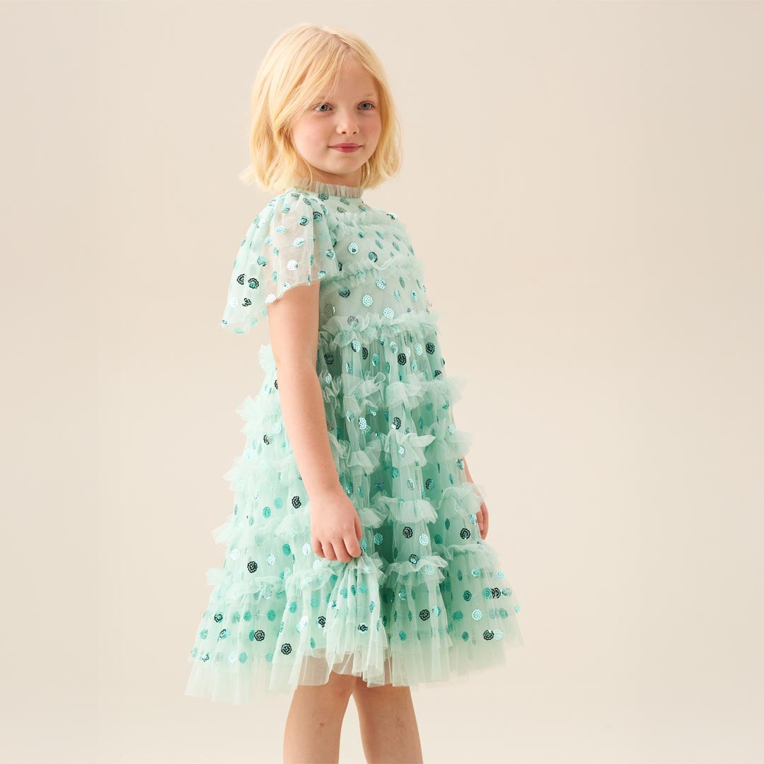 Bea Mesh Frill Dress