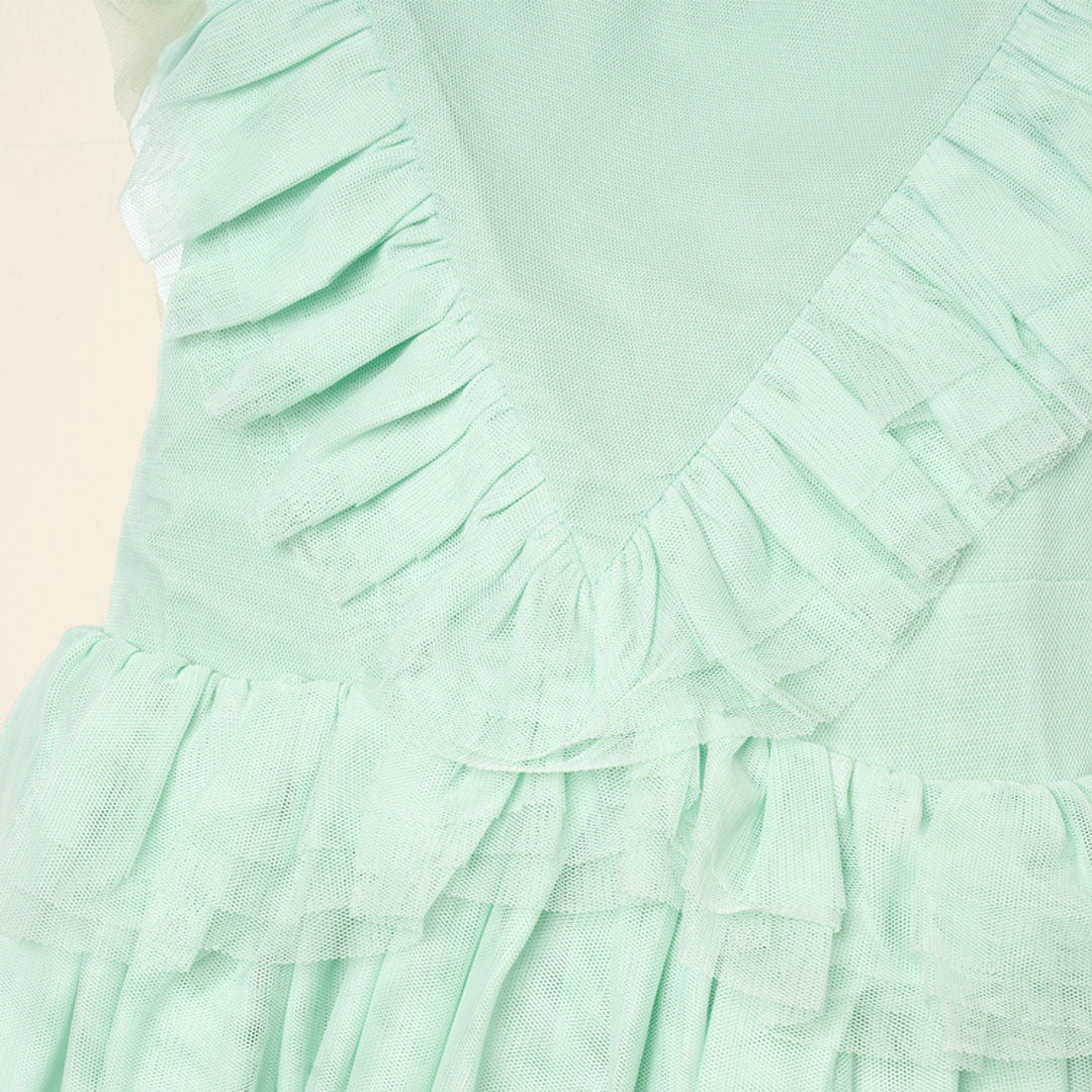 Liliah Mesh Frill Dress