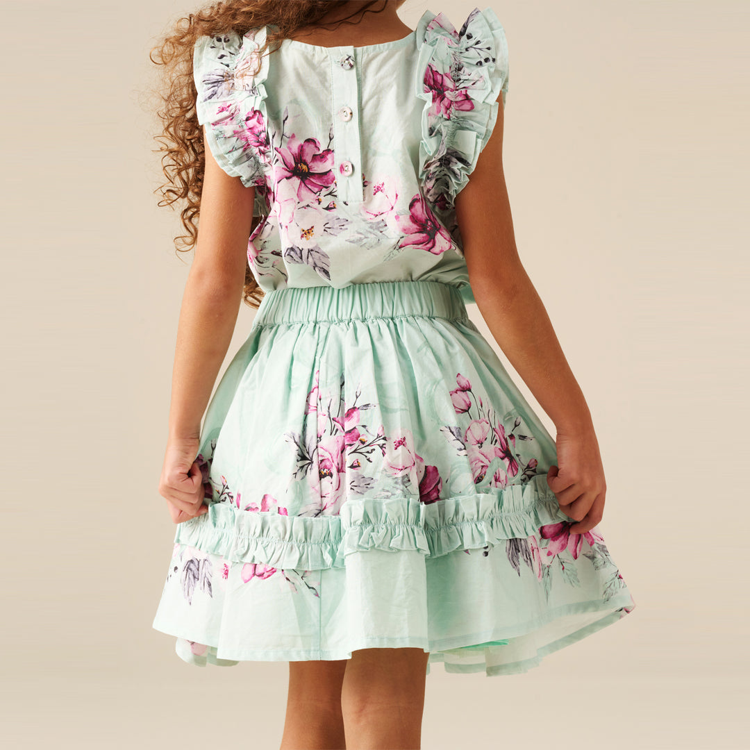 Nina Ruffle Hem Skirt