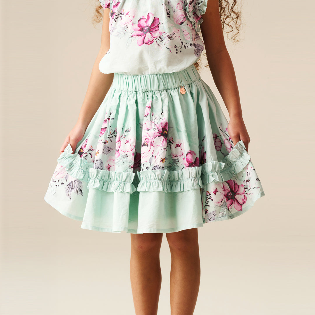 Nina Ruffle Hem Skirt