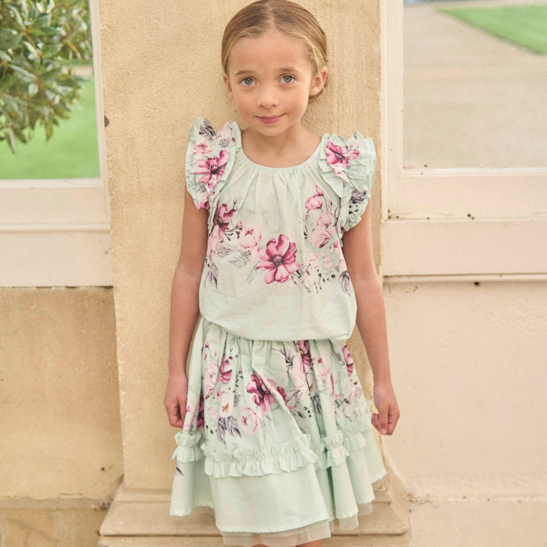 Nina Ruffle Hem Skirt