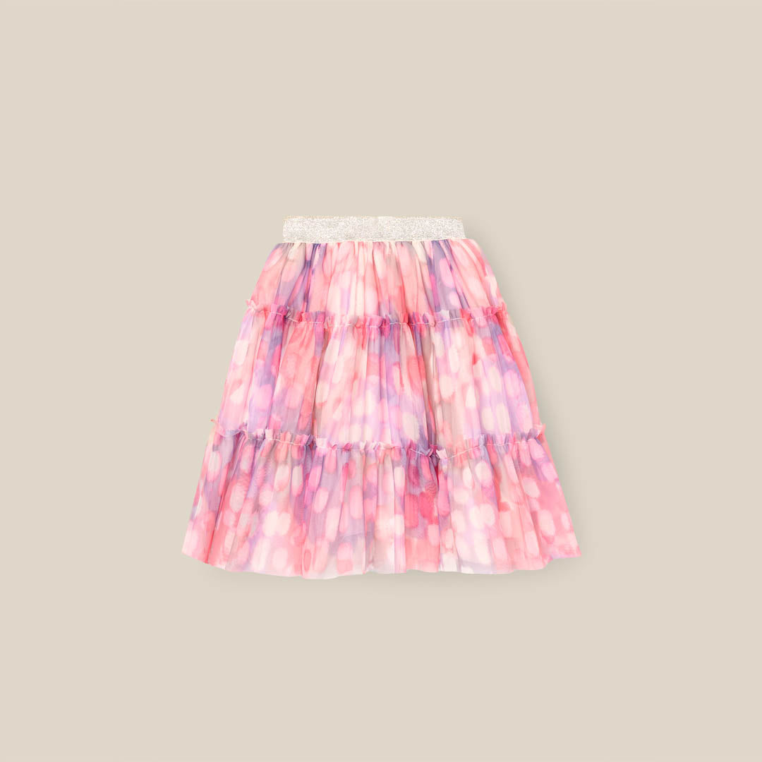 Cara Printed Mesh Skirt Multi