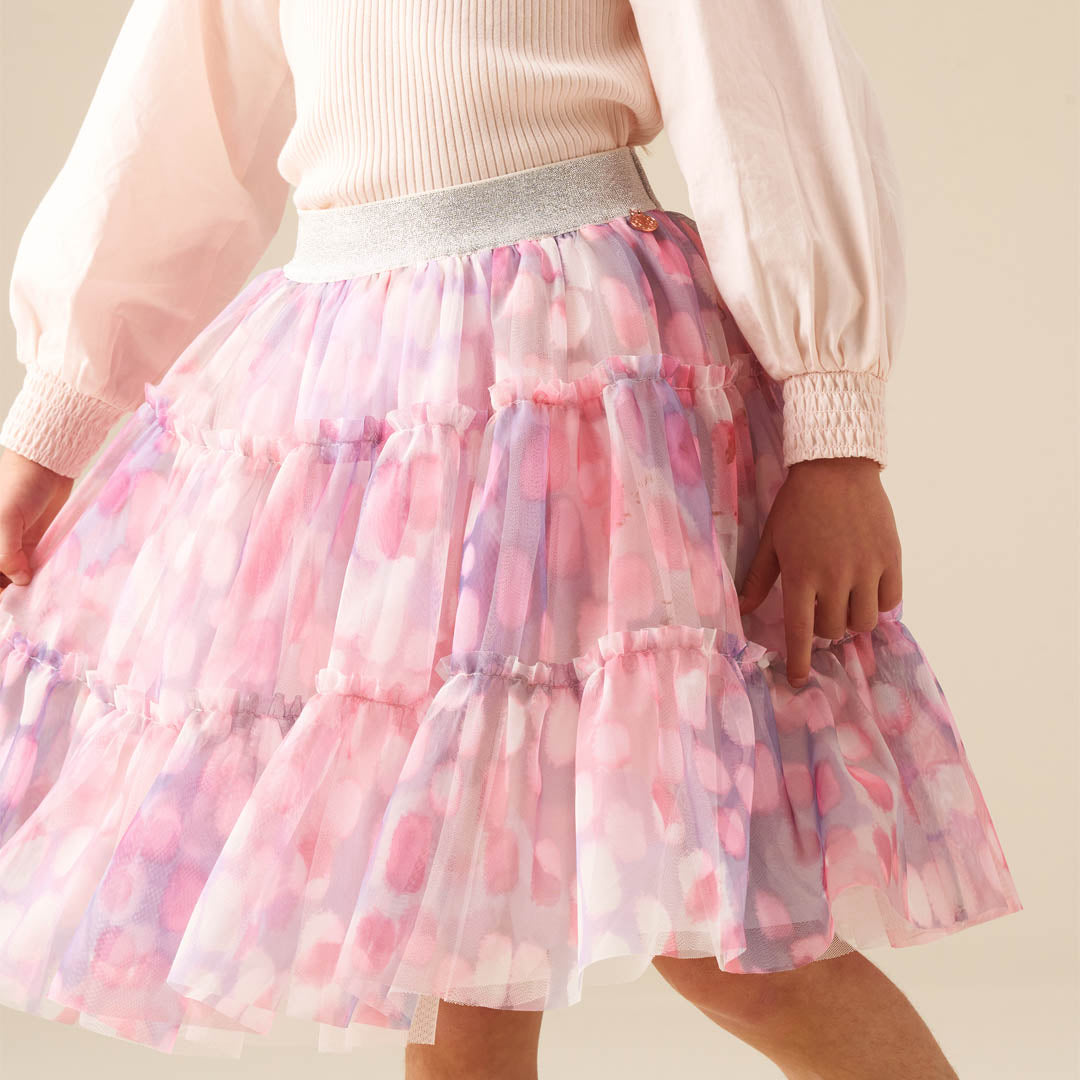 Cara Printed Mesh Skirt Multi