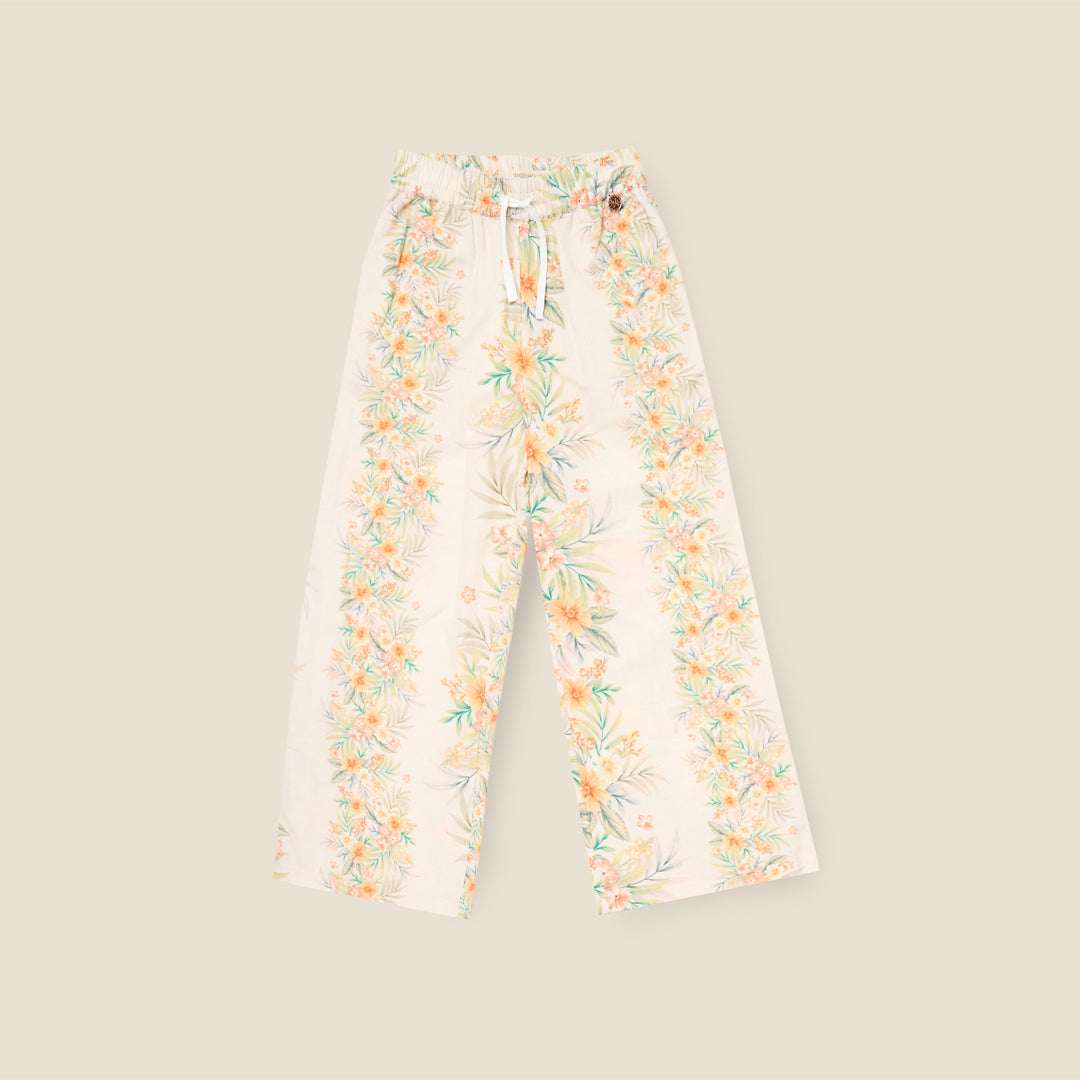 Primrose Floral Print Tie Waist Trousers
